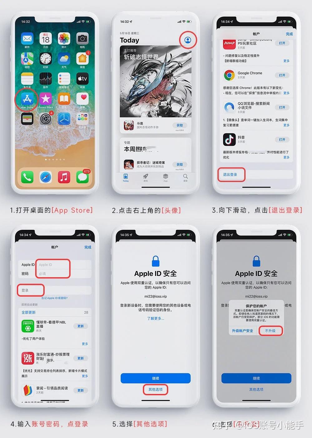 第 1 步：准备海外 App Store 账号，只登录 Store 配图